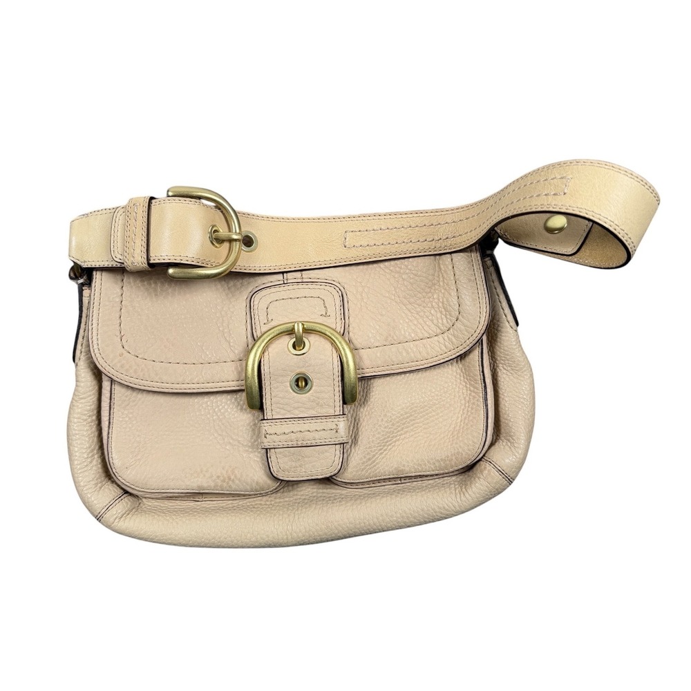 Coach Y2K Soho Bag M0769-11842   Beige Pebbled Leather Buckle Shoulder Bag - Picture 2 of 10